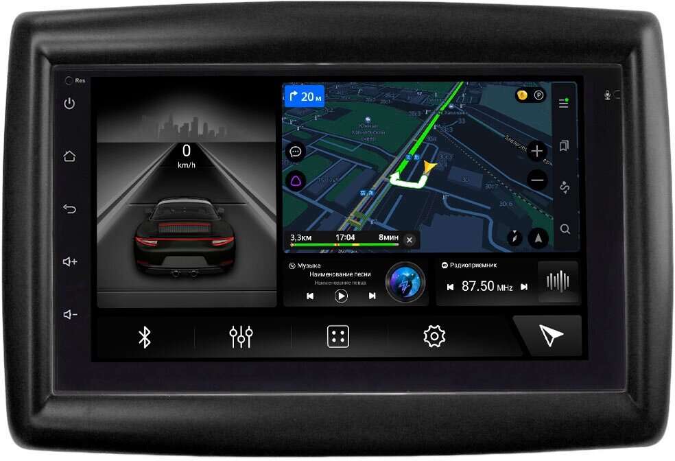 Магнитола в штатное место 2 din Renault Megane II 2002-2009 Canbox M-Line 9863-RP-RNMGC-122 на Android 10 (4G-SIM 2/32 DSP)