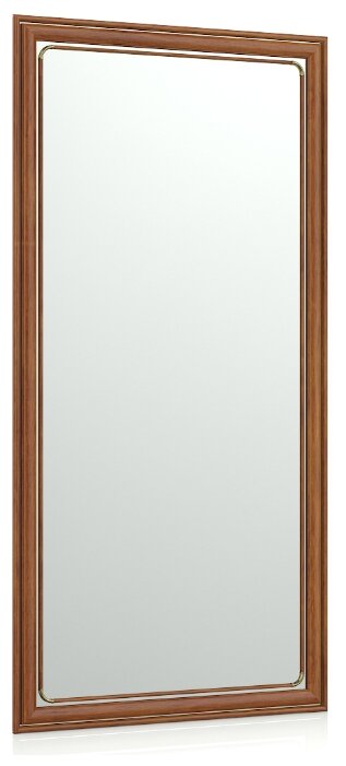 Зеркало 121Б орех Т2, ШхВ 60х120 см, зеркала для офиса, прихожих и ванных комнат, горизонтальное или вертикальное крепление