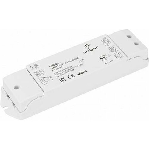 032999 Диммер SMART-D22-DIM-PUSH-SUF (230V, 2A, TRIAC, 2.4G) (Arlight, IP20 Пластик, 5 лет) диммер smart d19 dim push din 230v 2a triac 2 4g arl ip20 пластик 5 лет