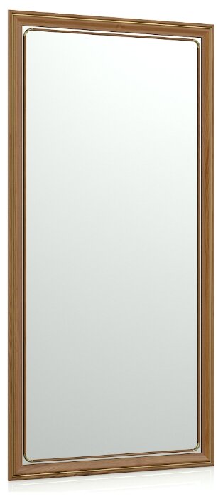 Зеркало 118Б тёмный орех, ШхВ 65х130 см, зеркала для офиса, прихожих и ванных комнат, горизонтальное или вертикальное крепление