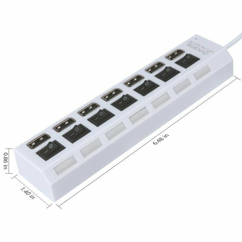 Mini usb разветвитель 3.0 usb hub 7 портов