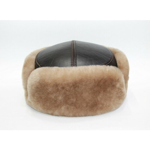 фото Шапка ушанка , размер 61, бежевый мария