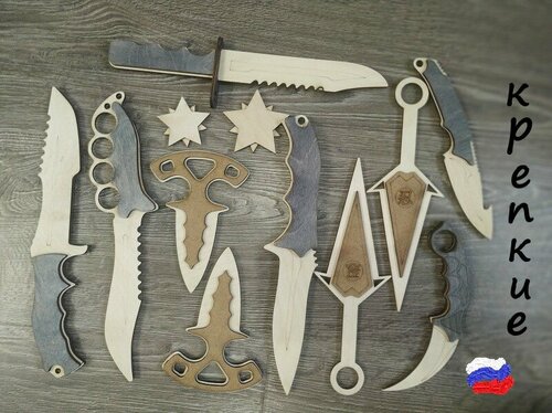 Нобор деревянных ножей 12шт