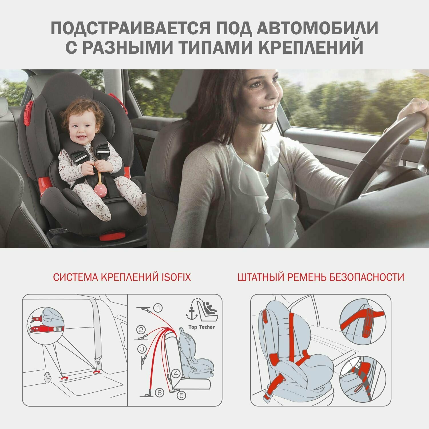 Автокресло группа 1/2 (9-25 кг) Siger Кокон-Isofix