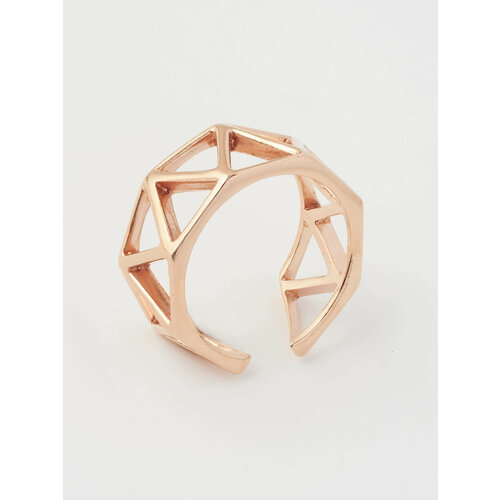 фото Кольцо shine & beauty, размер 17, золотой