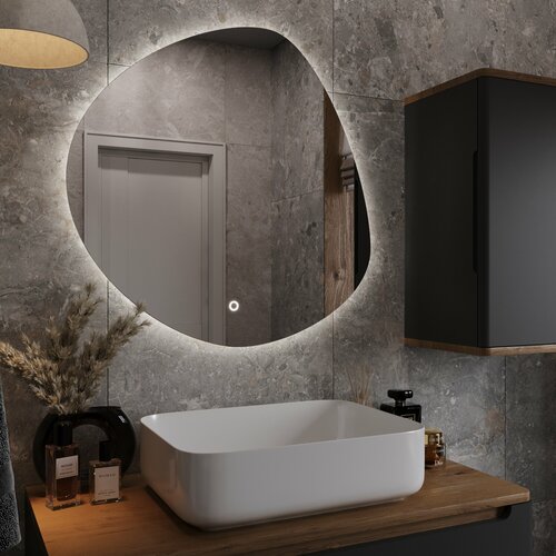 Зеркало с подсветкой в Ванную комнату нейтральный свет VORQUA 80 см. TYPE001Z80