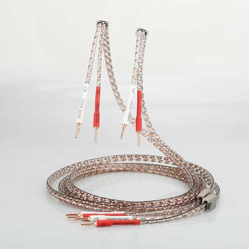 Viborg VS903 Плоский аудиокабель для домашнего кинотеатра, banana to banana, 3 м