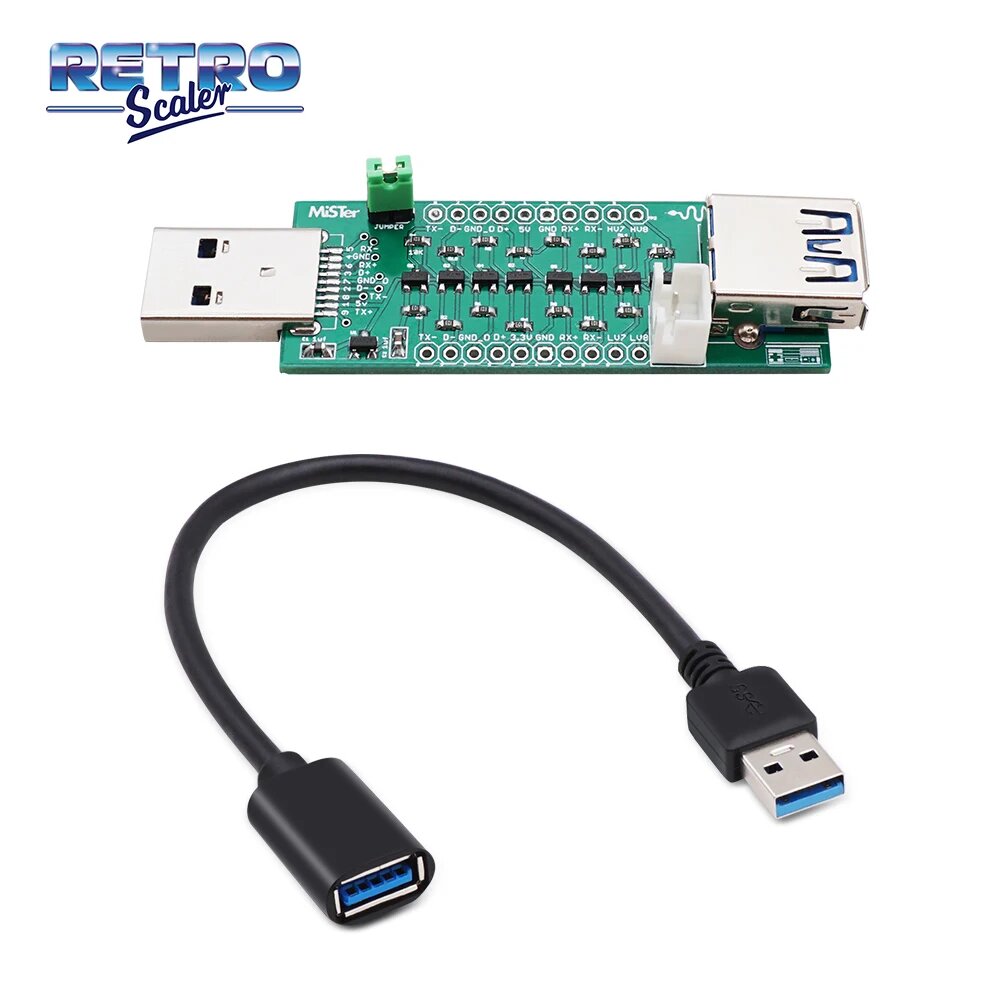 Адаптер контроллера RetroScaler USB 3,0 SNAC, игровой контроллер, контейнер для DE10-Nano MiSTerFPGA Mister IO Board GENSMS SNES TG16, SNAC Adapter