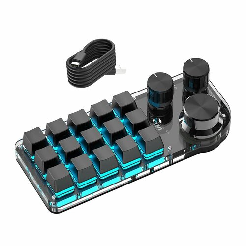 RGB Механическая мини-клавиатура Macropad 15-3 BT RGB Black Красный переключатель 318500₽