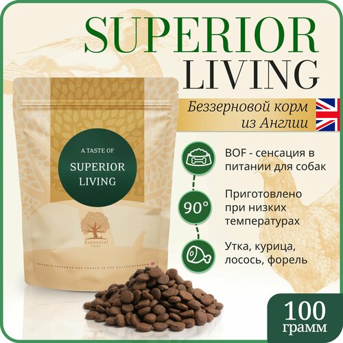 Корм сухой для собак ESSENTIAL SUPERIOR LIVING 100 гр холистик , Англия
