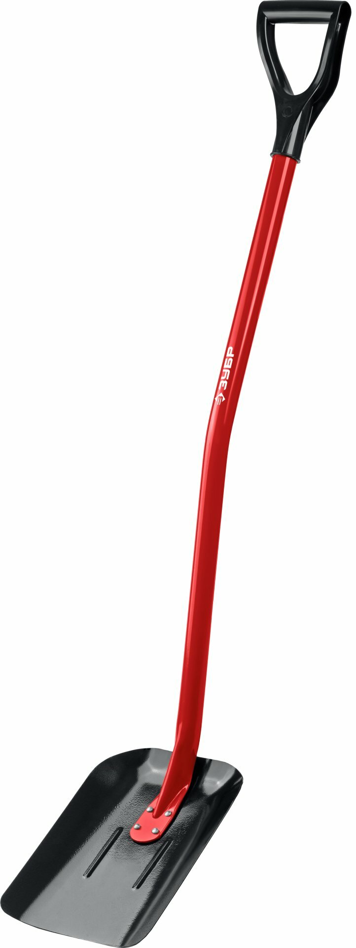 ЗУБР мастер, 295 х 230 х 1200 мм, полотно 1.5 мм, закалено, стальной изогнутый черенок с рукояткой, тип ЛСП, совковая лопата (39525)