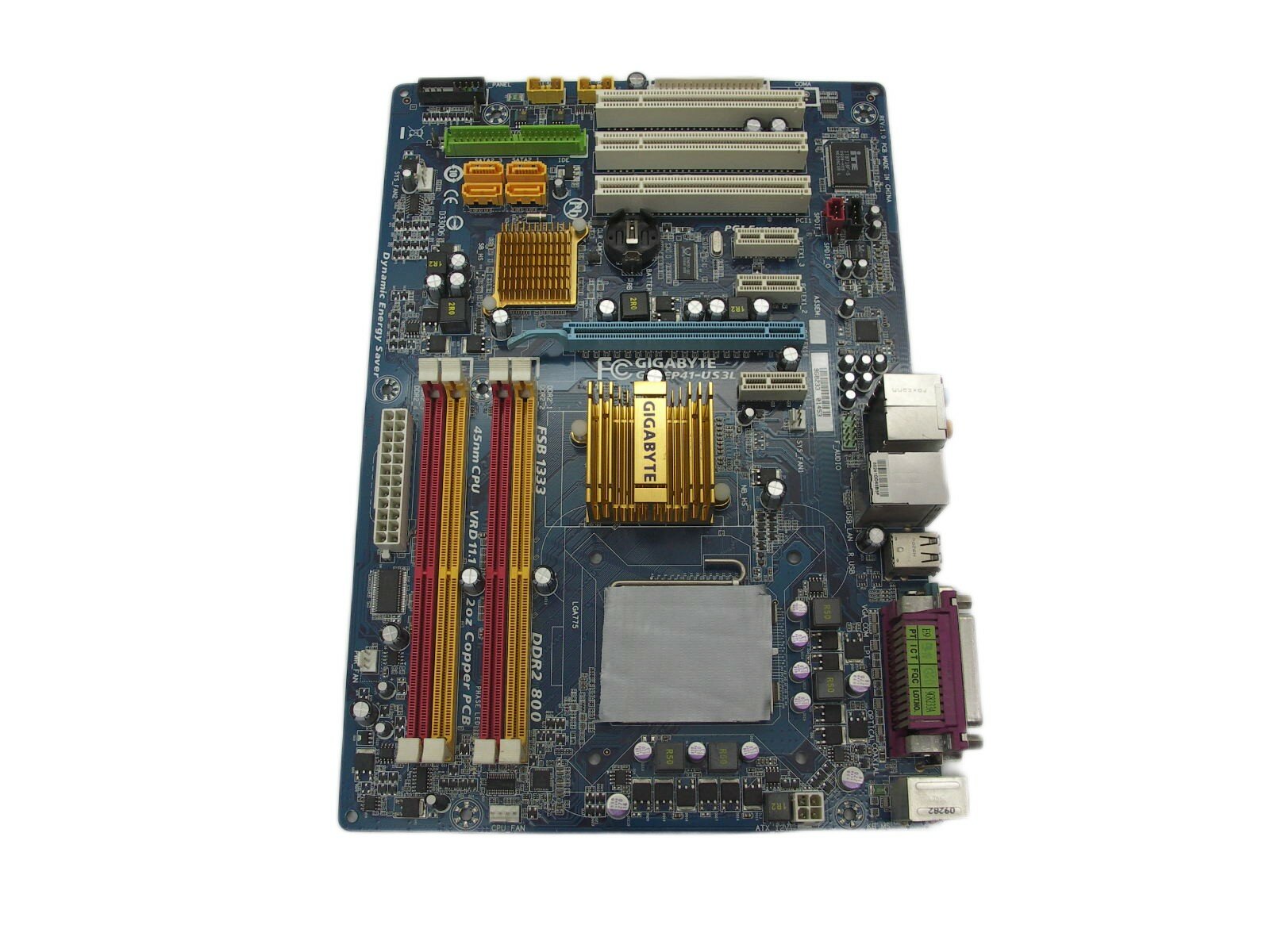 Материнская плата S-775 Gigabyte GA-EP41-US3L REV,1.0, IP41/4xDDR2/Sb/Lan/ATX