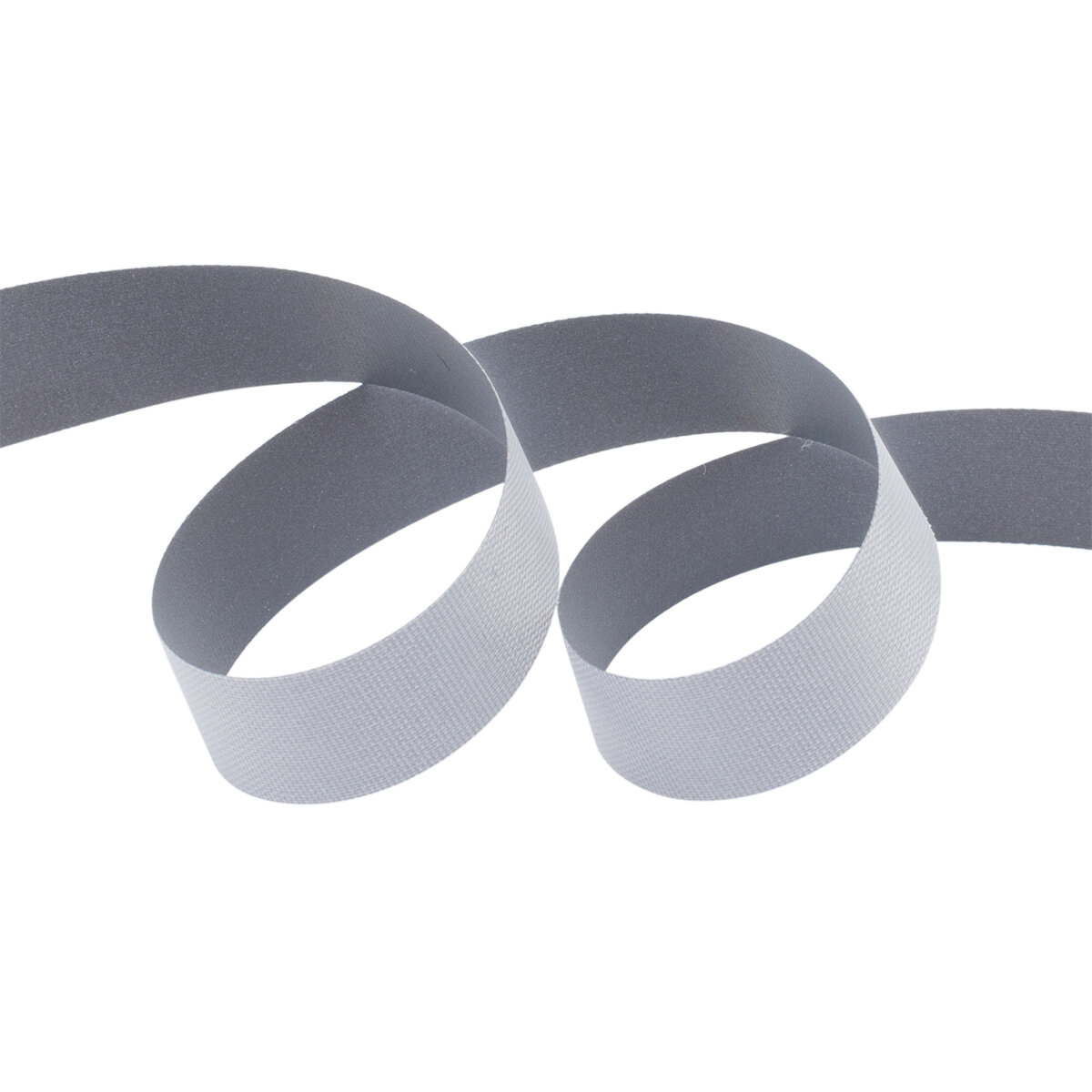 Светоотражающая лента 1 см, светоотражение 80 cpl, полиэстер, длина 50 м, Айрис — фото 1