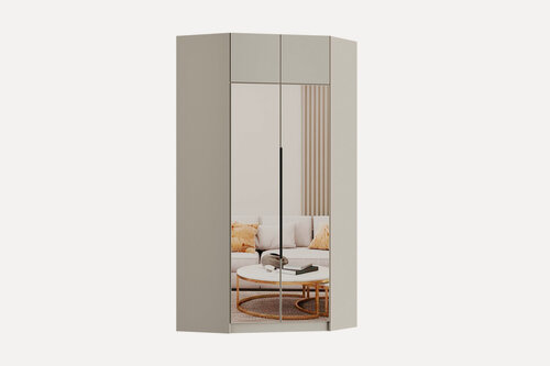 Изображение товара Шкаф-трапеция Гюнтер 2 1100/1100-550/550-2400 наполнение белье/платье цвет кашемир