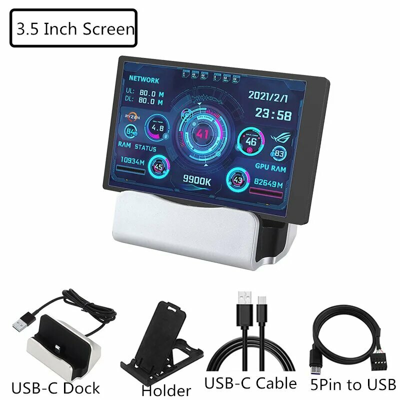 SHCHV 3.5/5/8.8-дюймовый IPS USB-экран, 3.5 Inch Kit 4