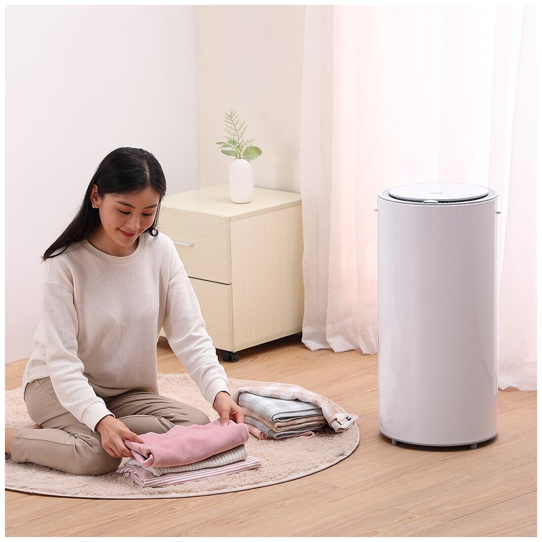 Умная сушилка для белья Xiaomi Clothes Disinfection Dryer 35L White (HD-YWHL01) - фото №8