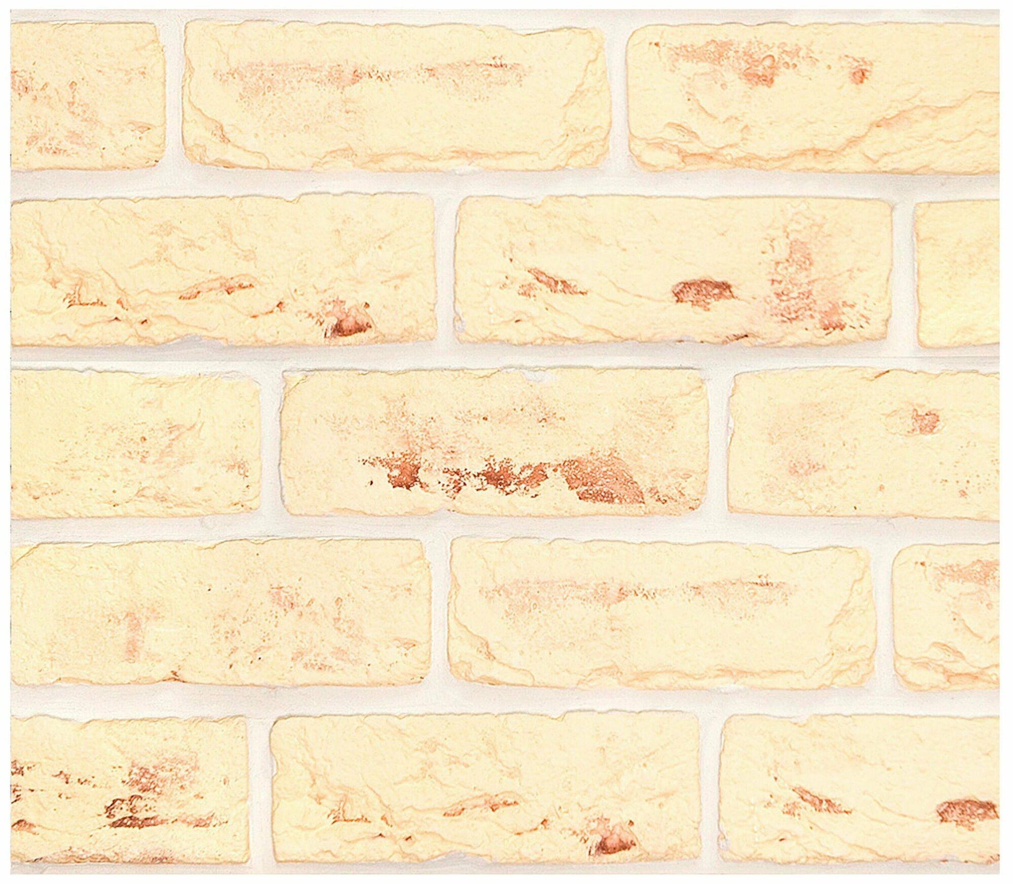 фото Гипсоцементная плитка Casa Vaga Саман кирпич желтая 20х6,5 см