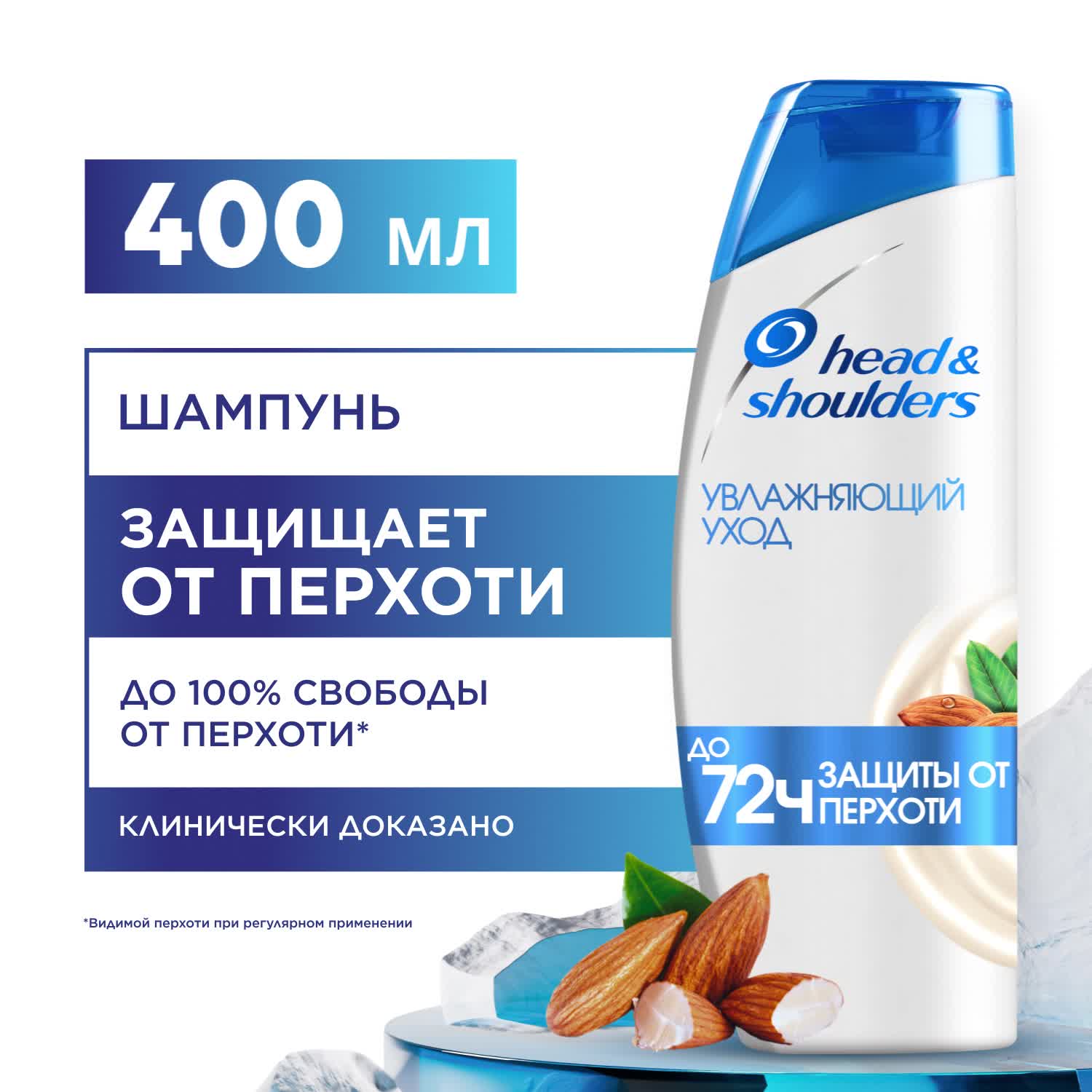 HEAD & SHOULDERS Шампунь для волос мужской от перхоти Против выпадения волос 400мл — фото 1