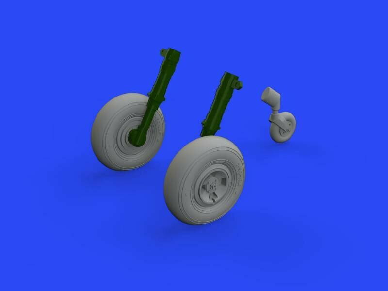 Дополнение для Spitfire Mk. XIV колёса, четырёхспицевые, Airfix. Масштаб 1:48