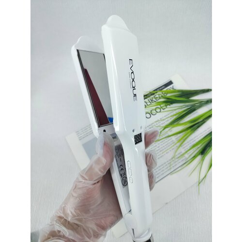 Инфракрасный и ультразвуковой утюжок широкие пластины EVOQUE Infrared Ultrasonic белый 6930₽