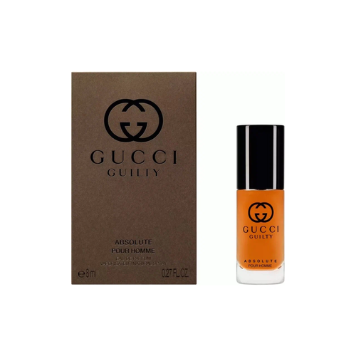 фото Gucci парфюмерная вода guilty absolute men, 8 мл миниатюра