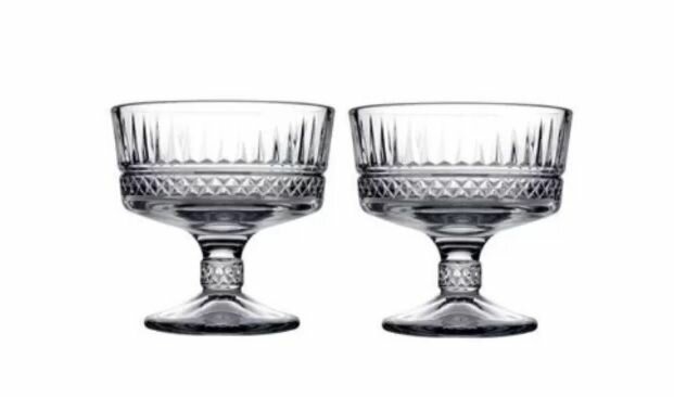 Набор креманок Pasabahçe "Elysia", стекло, прозрачные, 2 штуки по 250 мл. — фото 1