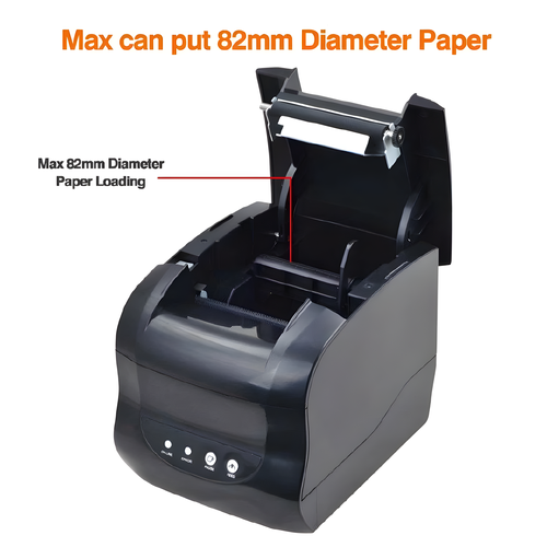 фото Термопринтер xprinter xp-365b bluetooth для печати ярлыков, черный v&v