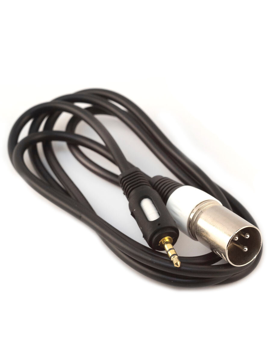 Кабель PREMIER XLR-Jack, 1.5 м, позолоченный, экранированный, черный