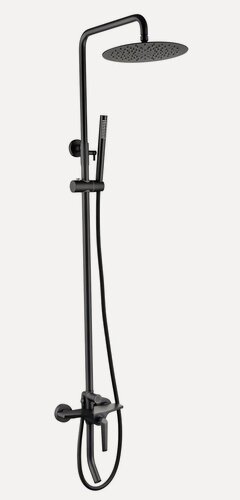 Изображение товара Душевая система Grocenberg "GB7025BL", переключатель на излив/ душ, латунь, чёрная, матовая