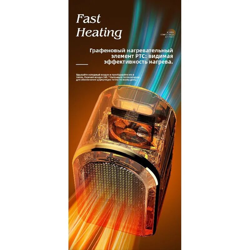 Обогреватель СИБРТЕХ черный