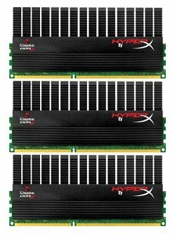 Оперативная память HyperX 6 ГБ (2 ГБ x 3 шт.) DDR3 1600 МГц DIMM CL9 KHX1600C9D3T1BK3/6GX