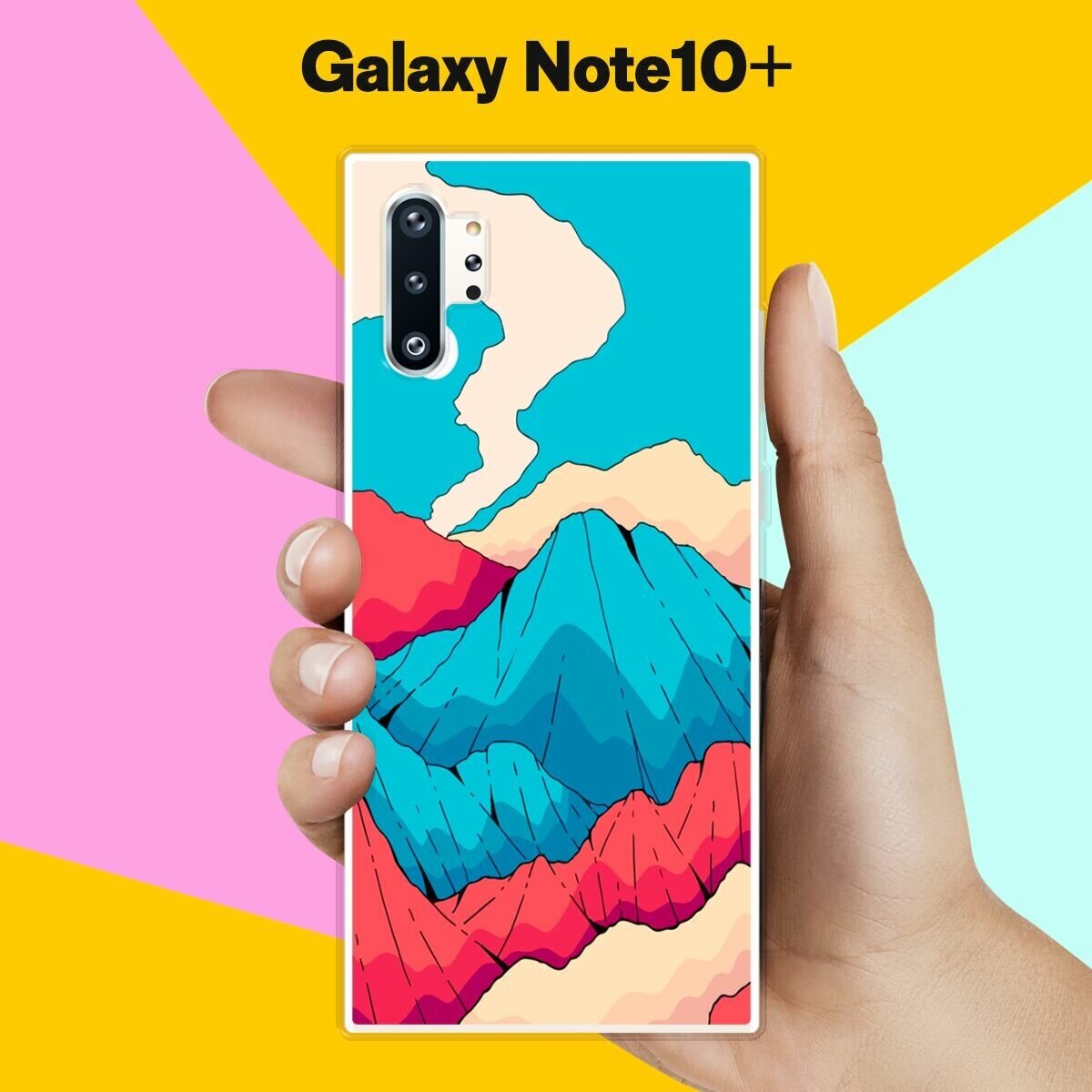 Силиконовый чехол на Samsung Galaxy Note 10+ Пейзаж 50 / для Самсунг Галакси Ноут 10 Плюс