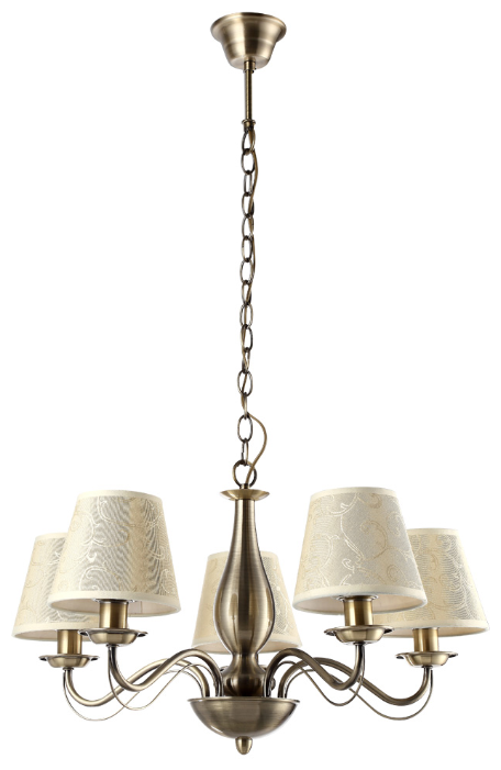 Люстра Arte Lamp A9368LM-5AB, E14, 200 Вт, кол-во ламп: 5 шт., цвет: бронза