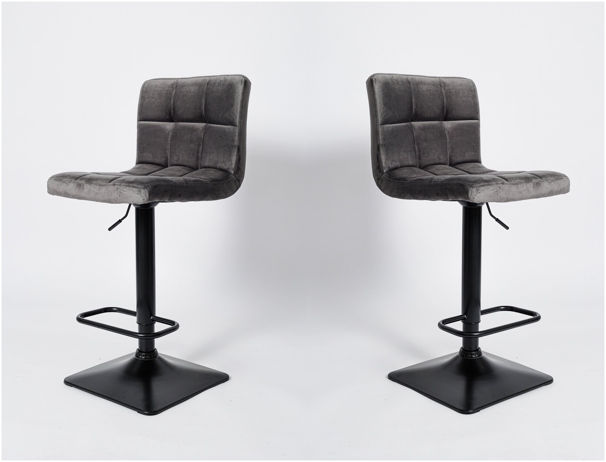 Комплект из 2-х барных стульев BN 1012-1 RQ графит вельвет G-062-40