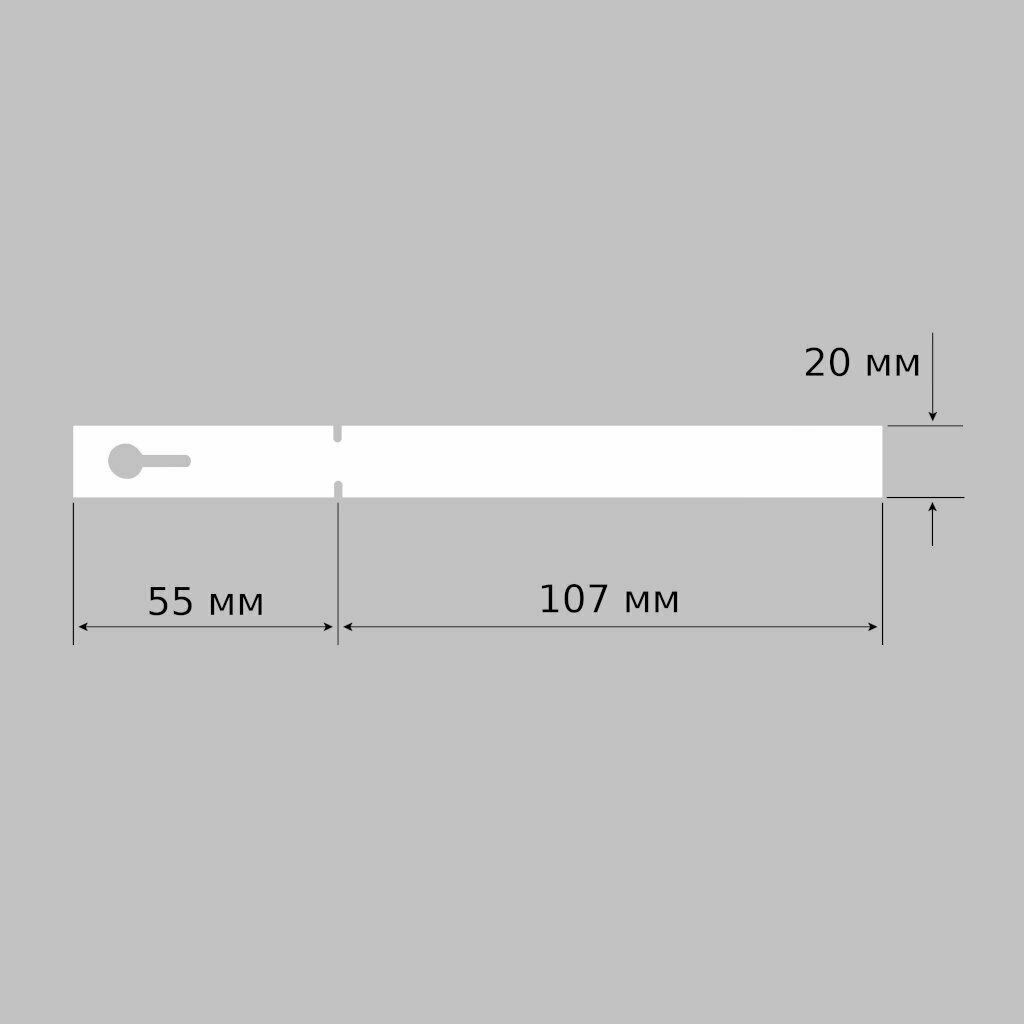 Садовая бирка-петелька 20x162 мм. (Набор из 5 цветов). 100 штук - фотография № 3