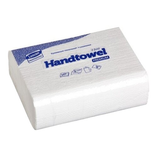 Купить Бумажные полотенца для диспенсеров LUSCAN PROFESSIONAL Z-сложения 2-слойные 20 пачек по 144 листа (арт.368531), белый, первичная целлюлоза, Туалетная бумага и полотенца