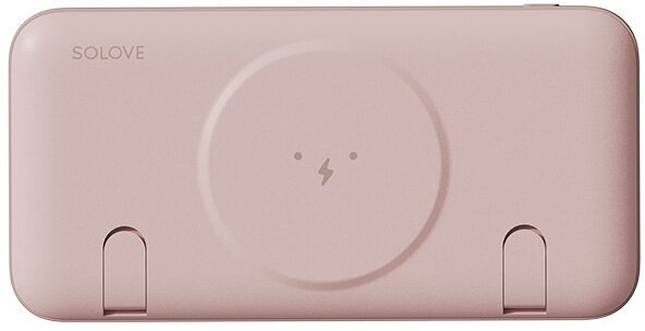 Внешний аккумулятор SOLOVE 10000mAh MagSafe 20W QC 3.0 PD W10 Pink