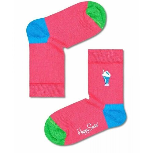 Носки Happy Socks размер 7-9Y, розовый, мультиколор носки happy socks размер 7 9y бесцветный мультиколор