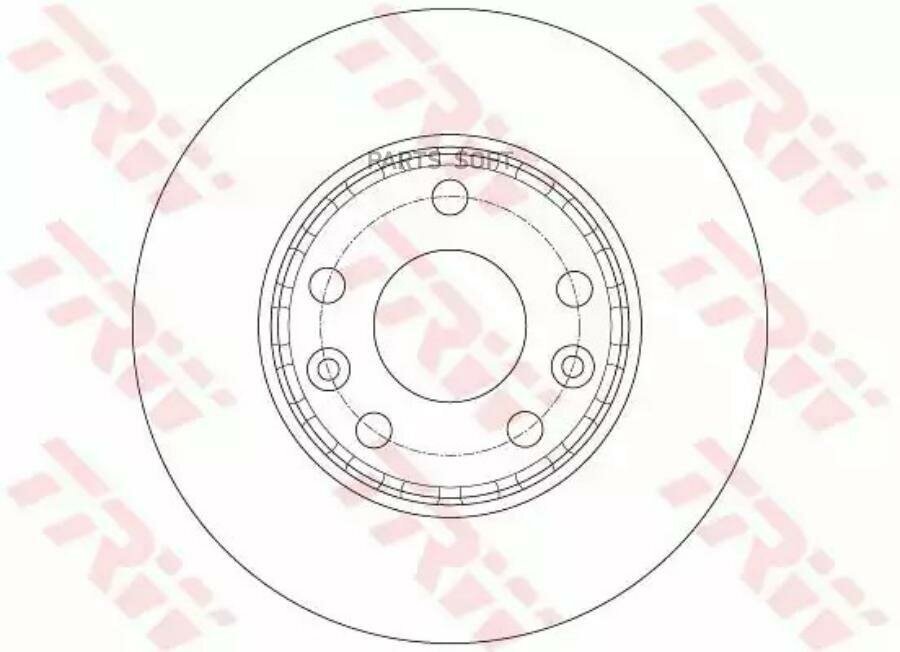 TRW DF6072 диск тормозной ПЕР MEGANE III/FLUENCE/LAGUNA