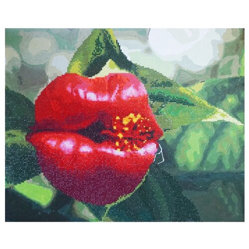 фото Color Kit Набор алмазной вышивки-раскраска Цветочный поцелуй (RA003) 50х40 см