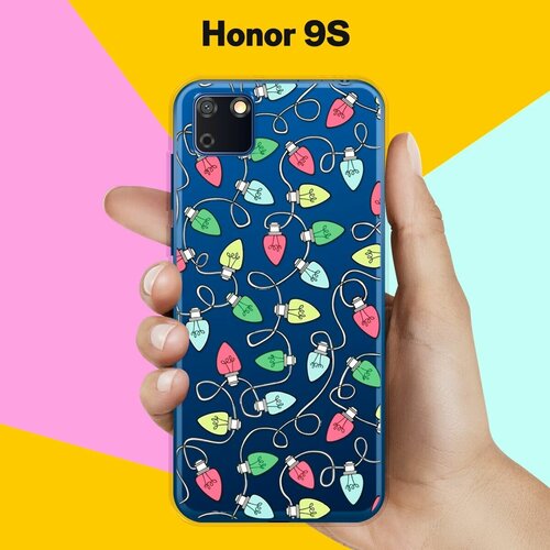 Силиконовый чехол на Honor 9S Гирлянда / для Хонор 9 эс силиконовый чехол на honor 9s гепард в очках для хонор 9 эс