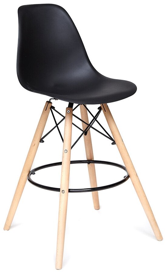 Стул барный Cindy Bar Chair (mod. 80) / 1 шт. в упаковке (19 643) TetChair дерево/металл/пластик, 46х55х106 см, черный