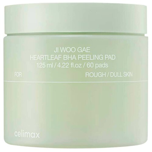 Очищающие диски для лица Ji Woo Gae Heartleaf BHA Peeling Pad 125 мл 60 прокладок очищающие диски для лица celimax ji woo gae heartleaf bha peeling pad 60 шт