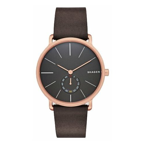 Наручные часы SKAGEN Hagen SKW6213, золотой, коричневый