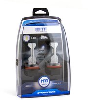 Светодиодные автолампы MTF Light, серия DYNAMIC BLUE LED H8/H11/H16, 5500K, комплект.
