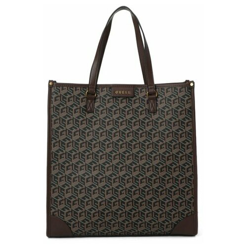 Сумка GUESS, черный tote bag 2021 ladies print plaid shoulder spring and summer simple messenger large capacity underarm small bag tote bag luxury