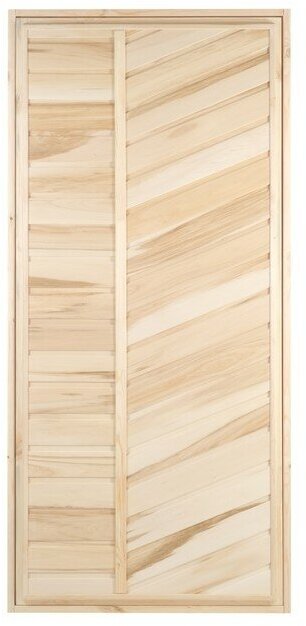 Дверь для бани и сауны "Эконом", липа, 170×80см