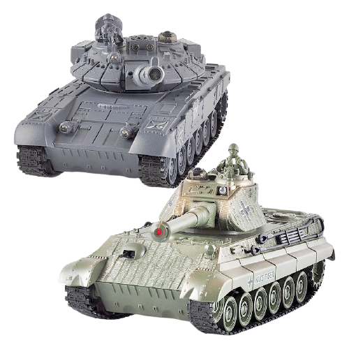фото Набор техники zegan t90 + tiger king (99820) 1:28 25 см синий/зеленый