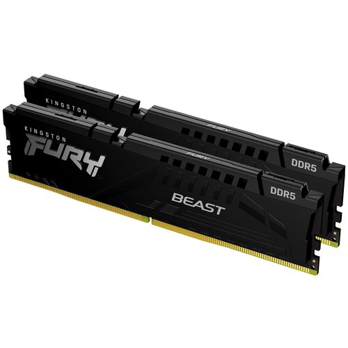 Kingston Память оперативная Kingston 32GB 6000MHz DDR5 CL40 DIMM Kit of 2 FURY Beast Black 1941000₽