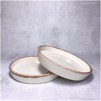 Тарелки с бортиками набор 2 шт, диаметр 17,5 см, керамика, коллекция Пунто-Бьянка